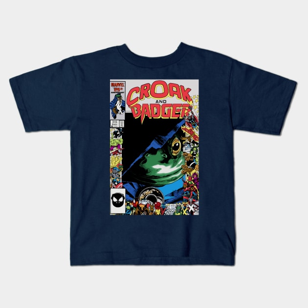 Croak & Badger 9 Kids T-Shirt by ThirteenthFloor